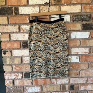 Anthropologie Multicolor Patterned Skirt